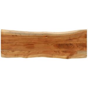 vidaXL Rectangular Solid Wood Acacia Live Edge Table Top - Table Top vidaXL Rectangular Solid Wood Acacia Live Edge Table Top - Table Top