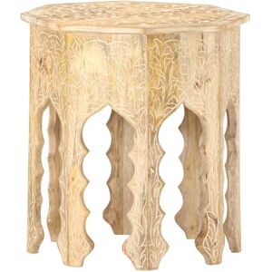 Side Table Ø48 cm Solid Mango Wood vidaXL Side Table Ø48 cm Solid Mango Wood vidaXL