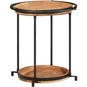 Side Table Ø55x60 cm Solid Wood Acacia Vidaxl Side Table Ø55x60 cm Solid Wood Acacia Vidaxl