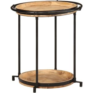 Side Table Ø55x60 cm Solid Wood Mango Vidaxl Side Table Ø55x60 cm Solid Wood Mango Vidaxl