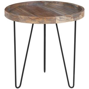 BELIANI Side Table BONDISS Wood Dark Brown BELIANI Side Table BONDISS Wood Dark Brown
