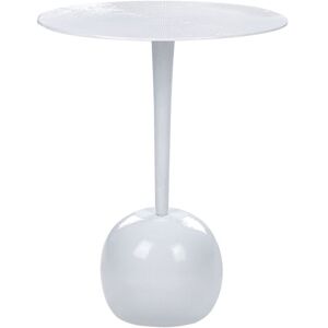 BELIANI Side Table EUCLA Metal White BELIANI Side Table EUCLA Metal White