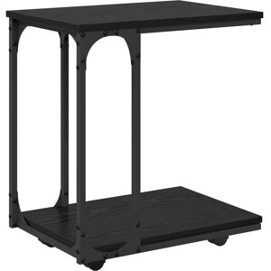 Side Table Black Oak 50 x 35 x 55.5 cm Engineered Wood vidaXL Side Table Black Oak 50 x 35 x 55.5 cm Engineered Wood vidaXL