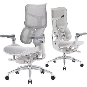 SIHOO Doro S300 Ergonomic Office Chair, Dual Dynamic Lumbar Support, 6D Coordinated Armrests, Adjustable Rolling Desk Computer Gaming Chair (White SIHOO Doro S300 Ergonomic Office Chair, Dual Dynamic Lumbar Support, 6D Coordinated Armrests, Adjustable Rolling Desk Computer Gaming Chair (White