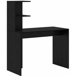 Vidaxl - Desk with Shelf Black oak 102 x 50 x 124 cm Engineered wood Vidaxl - Desk with Shelf Black oak 102 x 50 x 124 cm Engineered wood