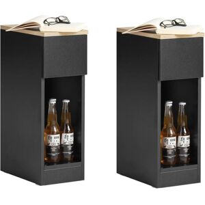 Sobuy - Set Of 2 Bedside Table Nightstand Side Table End Table Sofa Table With Drawer,FBT111-SCHx2 Sobuy - Set Of 2 Bedside Table Nightstand Side Table End Table Sofa Table With Drawer,FBT111-SCHx2