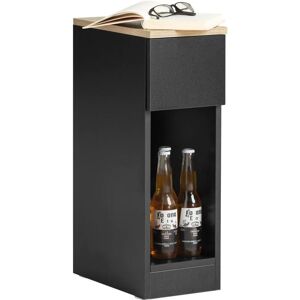 Sobuy - Bedside Table Nightstand Side Table Lamp Table Black & Natural,FBT111-SCH Sobuy - Bedside Table Nightstand Side Table Lamp Table Black & Natural,FBT111-SCH