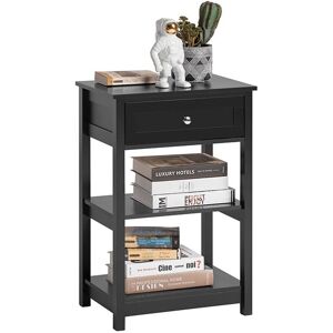 Beside End Table with Drawers Black,FBT46-SCH - Sobuy Beside End Table with Drawers Black,FBT46-SCH - Sobuy