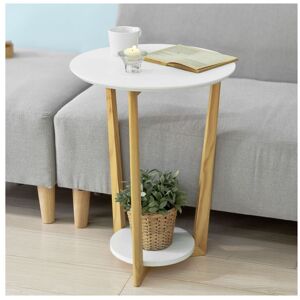 Home Wood Side End Table,White,FBT52-WN - Sobuy Home Wood Side End Table,White,FBT52-WN - Sobuy
