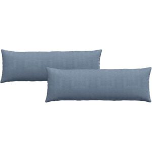 Sofa Pillows 2 pcs Blue 120 x 40 cm Corduroy Fabric vidaXL Sofa Pillows 2 pcs Blue 120 x 40 cm Corduroy Fabric vidaXL