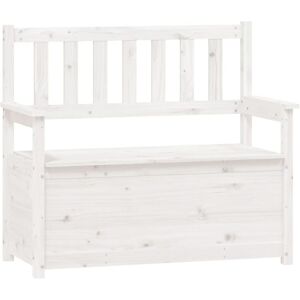 Vidaxl - Bench White 112.5x51.5x96.5 cm Solid Wood Pine Vidaxl - Bench White 112.5x51.5x96.5 cm Solid Wood Pine