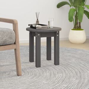 Coffee Table Grey ø 35x35 cm Solid Wood Pine Vidaxl Coffee Table Grey ø 35x35 cm Solid Wood Pine Vidaxl