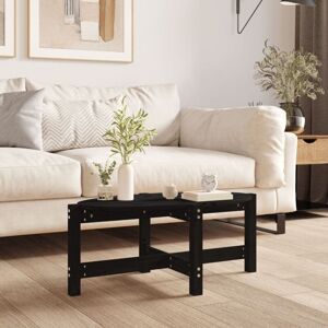 Coffee Table Black 87x48x35 cm Solid Wood Pine Vidaxl Coffee Table Black 87x48x35 cm Solid Wood Pine Vidaxl