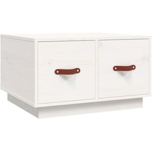 Coffee Table White 60x53x35 cm Solid Wood Pine Vidaxl Coffee Table White 60x53x35 cm Solid Wood Pine Vidaxl