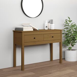 Console Table Honey Brown 100x35x75 cm Solid Wood Pine Vidaxl Console Table Honey Brown 100x35x75 cm Solid Wood Pine Vidaxl