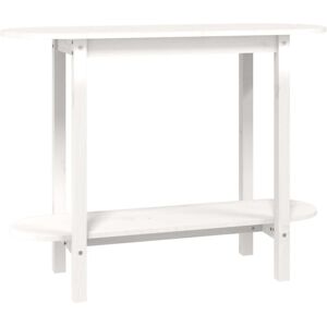Console Table White 110x40x80 cm Solid Wood Pine Vidaxl Console Table White 110x40x80 cm Solid Wood Pine Vidaxl