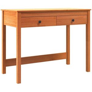 Desk with Drawer Max Brown 100 x 50 x 78 cm Solid Pine Wood vidaXL Desk with Drawer Max Brown 100 x 50 x 78 cm Solid Pine Wood vidaXL