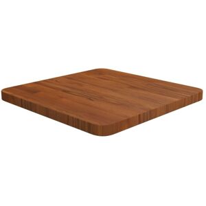 Square Table Top Dark Brown 40x40x2.5cm Treated Solid Wood Oak vidaXL Square Table Top Dark Brown 40x40x2.5cm Treated Solid Wood Oak vidaXL