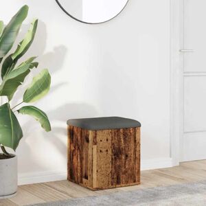 Vidaxl - Storage Bench Old Wood 42x42x45 cm Engineered Wood Vidaxl - Storage Bench Old Wood 42x42x45 cm Engineered Wood