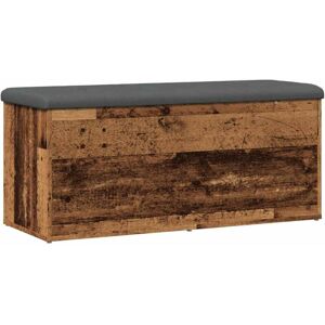 Vidaxl - Storage Bench Old Wood 102x42x45 cm Engineered Wood Vidaxl - Storage Bench Old Wood 102x42x45 cm Engineered Wood