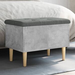 Vidaxl - Storage Bench Concrete Grey 62x42x46 cm Engineered Wood Vidaxl - Storage Bench Concrete Grey 62x42x46 cm Engineered Wood