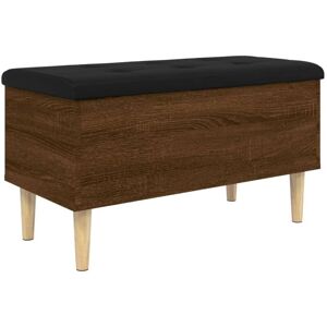 Vidaxl - Storage Bench Brown Oak 82x42x46 cm Engineered Wood Vidaxl - Storage Bench Brown Oak 82x42x46 cm Engineered Wood
