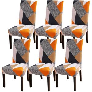 TINOR Stretch Chair Covers 6 Pieces, Washable Removable Dining Room Chair Slipcovers for Dining Room Modern Wedding Bouquet, Hotel, Restaurant Decor TINOR Stretch Chair Covers 6 Pieces, Washable Removable Dining Room Chair Slipcovers for Dining Room Modern Wedding Bouquet, Hotel, Restaurant Decor