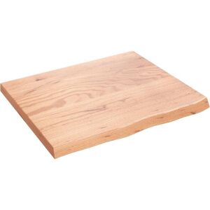 Table Top Light Brown 60x50x2 cm Treated Solid Wood Oak Vidaxl Table Top Light Brown 60x50x2 cm Treated Solid Wood Oak Vidaxl