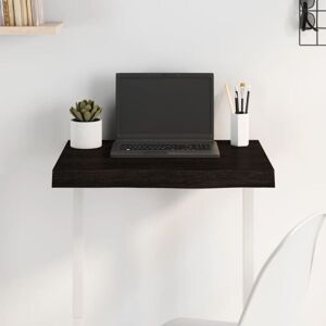 Vidaxl - Table Top Dark Brown 60x40x(2-6) cm Treated Solid Wood Oak Vidaxl - Table Top Dark Brown 60x40x(2-6) cm Treated Solid Wood Oak