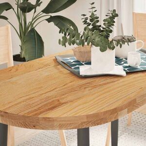 Table Top Light Brown 120x60x4 cm Solid Wood Oak Oval Vidaxl Table Top Light Brown 120x60x4 cm Solid Wood Oak Oval Vidaxl