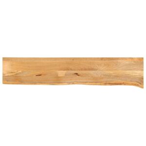 Table Top Live Edge 140x40x2.5 cm Solid Wood Mango vidaXL Table Top Live Edge 140x40x2.5 cm Solid Wood Mango vidaXL