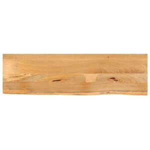 Table Top Live Edge 120x20x3.8 cm Solid Wood Mango vidaXL Table Top Live Edge 120x20x3.8 cm Solid Wood Mango vidaXL