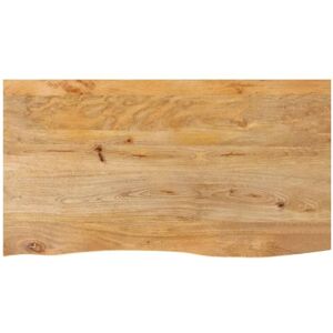 Table Top Live Edge 110x60x3.8 cm Solid Wood Mango vidaXL Table Top Live Edge 110x60x3.8 cm Solid Wood Mango vidaXL