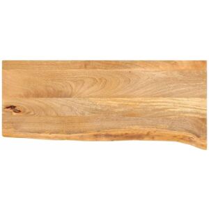 Table Top Live Edge 80x30x3.8 cm Solid Wood Mango vidaXL Table Top Live Edge 80x30x3.8 cm Solid Wood Mango vidaXL