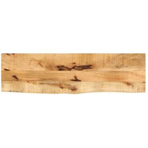 Table Top 100x20x2.5 cm Live Edge Solid Wood Rough Mango vidaXL Table Top 100x20x2.5 cm Live Edge Solid Wood Rough Mango vidaXL