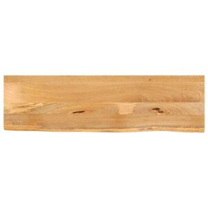 Table Top Live Edge 110x20x2.5 cm Solid Wood Mango vidaXL Table Top Live Edge 110x20x2.5 cm Solid Wood Mango vidaXL