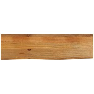 Table Top Live Edge 100x40x2.5 cm Solid Wood Mango vidaXL Table Top Live Edge 100x40x2.5 cm Solid Wood Mango vidaXL