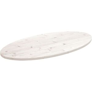 Table Top White 110x55x2.5 cm Solid Wood Pine Oval Vidaxl Table Top White 110x55x2.5 cm Solid Wood Pine Oval Vidaxl