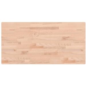 Table Top 100x50x4 cm Rectangular Solid Wood Beech Vidaxl Table Top 100x50x4 cm Rectangular Solid Wood Beech Vidaxl