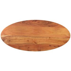 vidaXL Acacia Wood Tabletop - Oval Rustic Design - Tabletop 80x40cm vidaXL Acacia Wood Tabletop - Oval Rustic Design - Tabletop 80x40cm