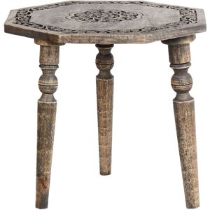 Beliani Wandilo Mango Wood Side Table - Side Table Beliani Wandilo Mango Wood Side Table - Side Table