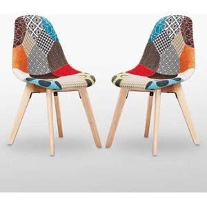 Life Interiors Stubai Patchwork Chairs - Multicolor - Chairs Life Interiors Stubai Patchwork Chairs - Multicolor - Chairs