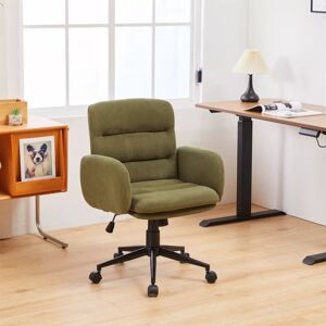 Furniture One - Upholstered Desk Chair 360 Swivel Office Chair - Green Furniture One - Upholstered Desk Chair 360 Swivel Office Chair - Green
