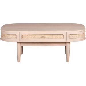 Valencia 1 Drawer Coffee Table - Cane & Mango Wood - L55 x W115 x H45 cm Valencia 1 Drawer Coffee Table - Cane & Mango Wood - L55 x W115 x H45 cm