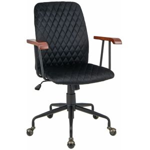 COSTWAY Velvet Office Chair Ergonomic Mid-back Computer Desk Chair W/Rubber Wood Armrest COSTWAY Velvet Office Chair Ergonomic Mid-back Computer Desk Chair W/Rubber Wood Armrest