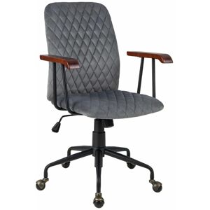COSTWAY Velvet Office Chair Ergonomic Mid-back Computer Desk Chair W/Rubber Wood Armrest COSTWAY Velvet Office Chair Ergonomic Mid-back Computer Desk Chair W/Rubber Wood Armrest