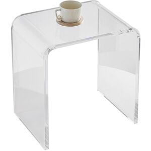 Mophorn - vevor Acrylic End Table, C-Shaped Lucite Side Table, Clear Acrylic Side Table for Drink, Food, Snack used in Living Room, Bedroom, and Study Mophorn - vevor Acrylic End Table, C-Shaped Lucite Side Table, Clear Acrylic Side Table for Drink, Food, Snack used in Living Room, Bedroom, and Study