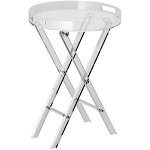 MOPHORN VEVOR Acrylic Folding Tray Table, Acrylic End Table with Folding X Leg, Clear Acrylic Side Table for Coffee, Drink, Food, Snack used in Living Room, MOPHORN VEVOR Acrylic Folding Tray Table, Acrylic End Table with Folding X Leg, Clear Acrylic Side Table for Coffee, Drink, Food, Snack used in Living Room,