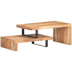 2 Piece Coffee Table Set Solid Acacia Wood vidaXL 2 Piece Coffee Table Set Solid Acacia Wood vidaXL