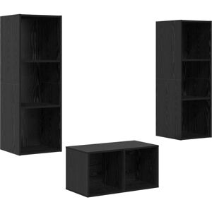 Vidaxl - tv Cabinet Set Black oak 37 x 37 x 107 cm Engineered wood Vidaxl - tv Cabinet Set Black oak 37 x 37 x 107 cm Engineered wood